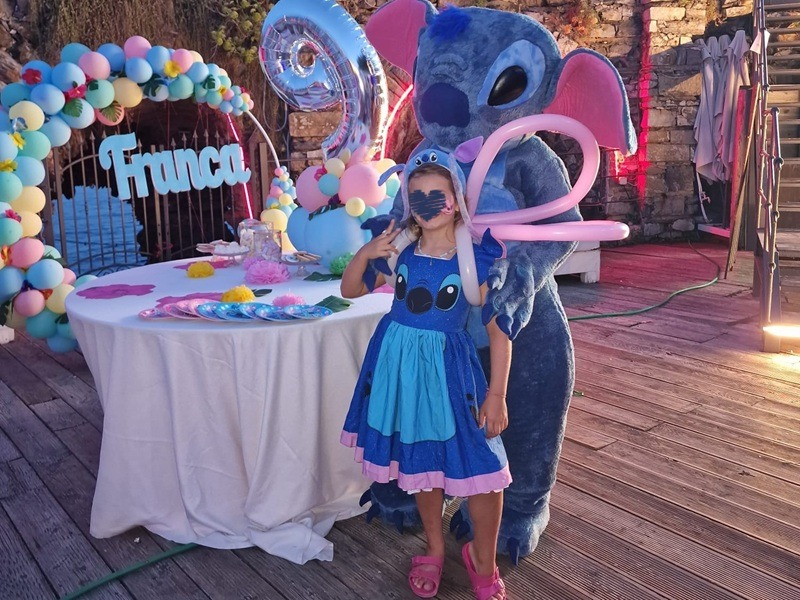 Compleanno tema Stitch festa per bambini mascotte festa a tema compleanno costume stic